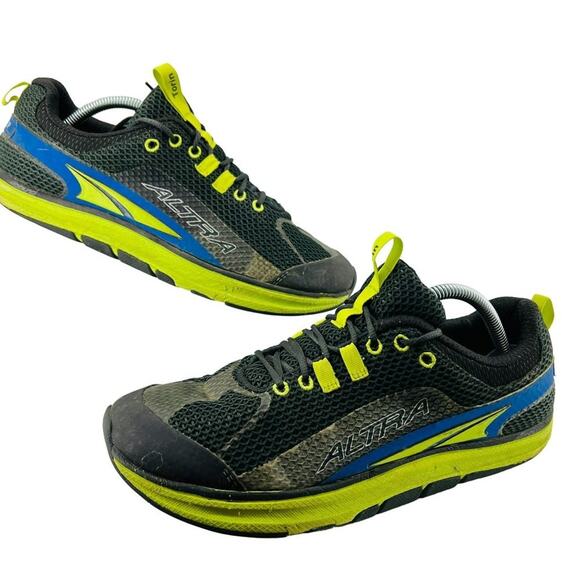 Altra Torin Zero Drop Black Blue Green A1235-1-110 Running Shoes Mens 11 - Picture 1 of 10